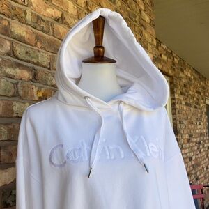 Calvin Klein Classic White Pullover Hoodie